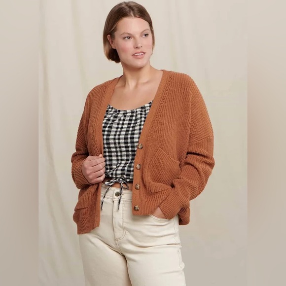 Toad&Co Bianca Cardigan Adobe L Organic Cotton - Picture 2 of 8